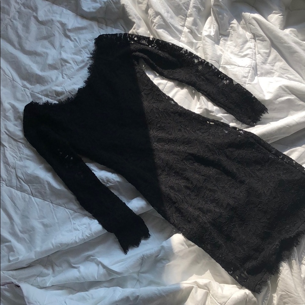 classy black lace dress